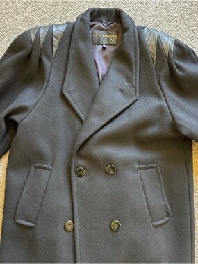 100% Wool Vintage 80s David Benjamin Collection Double-Breasted Wool Coat
